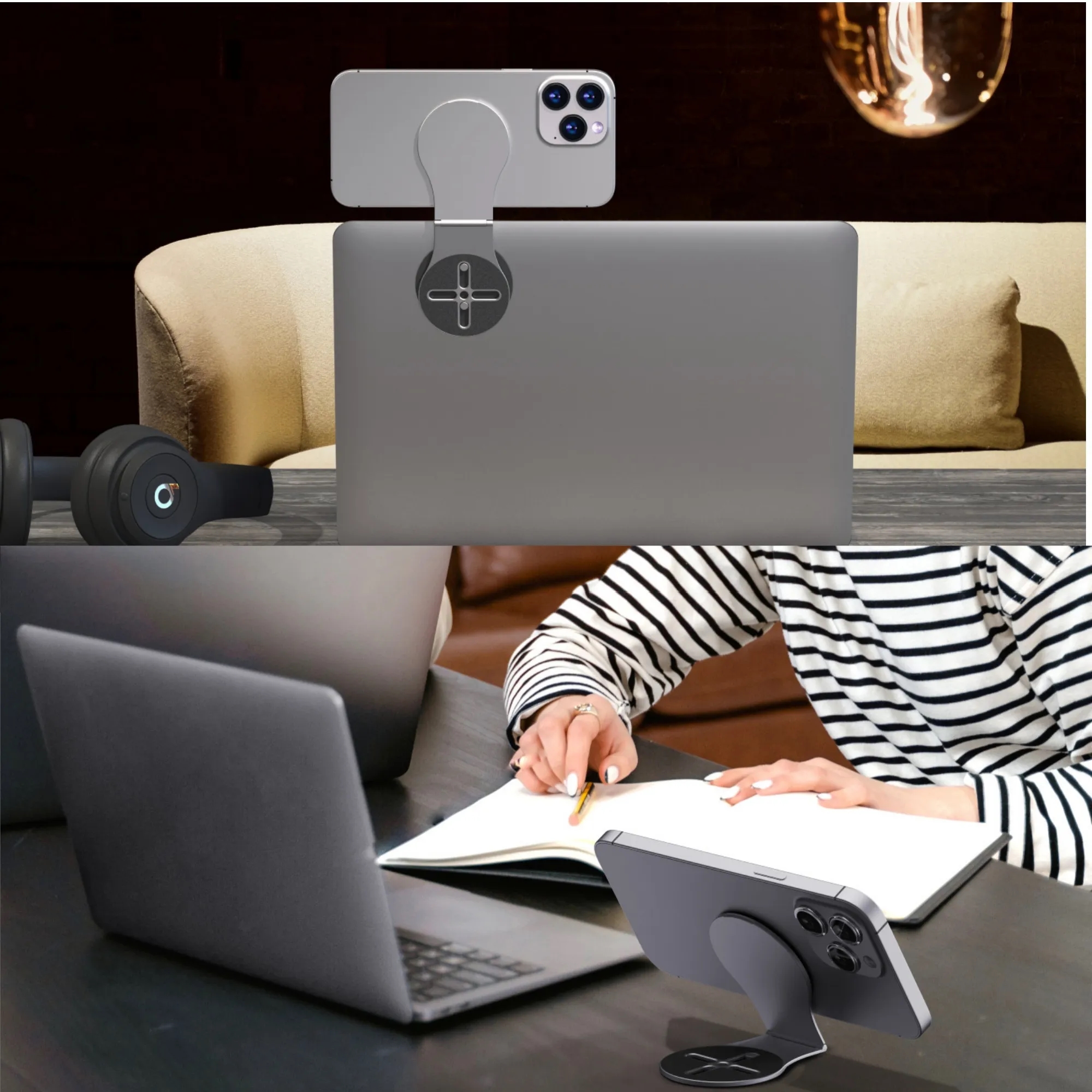 Magnetic Dual-Sided Foldable Phone Stand 3