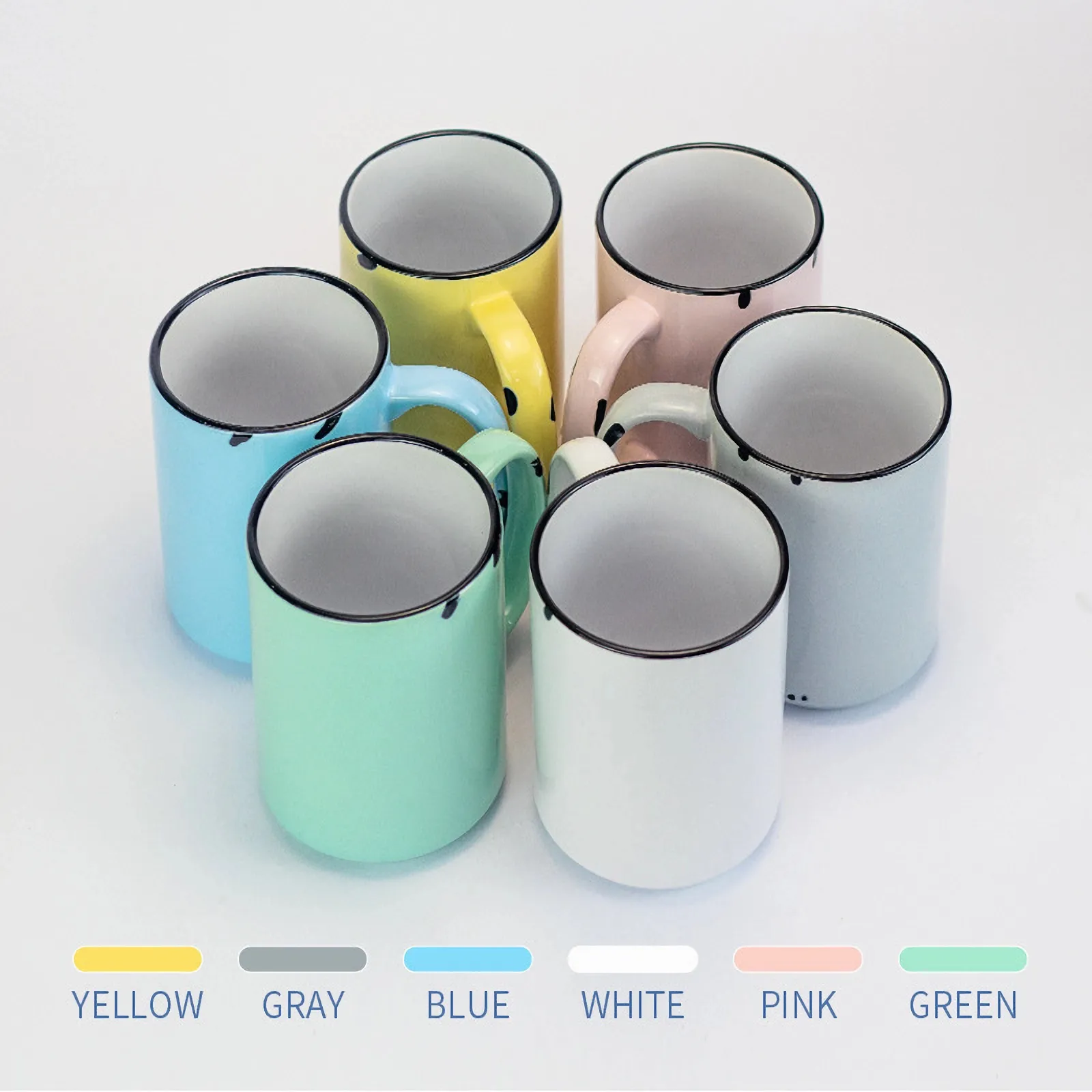 15 Oz Ceramic Coffee Mug Candy Color 2