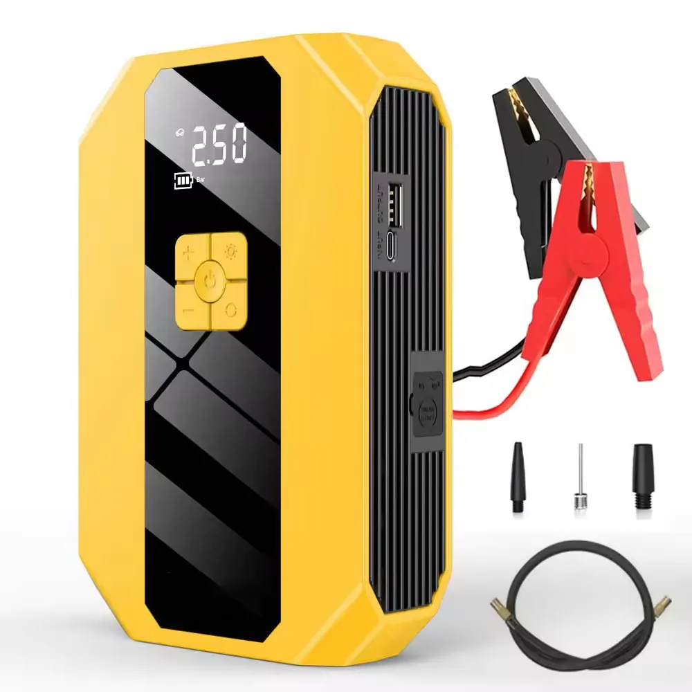 Emergency Car Jump Starter with Digital Air Compressor 6