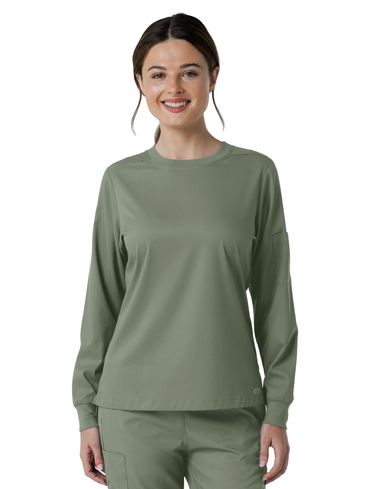 Wink - Boundless - Women's One-Pocket Classic Long Sleeve Scrub Tee 4
