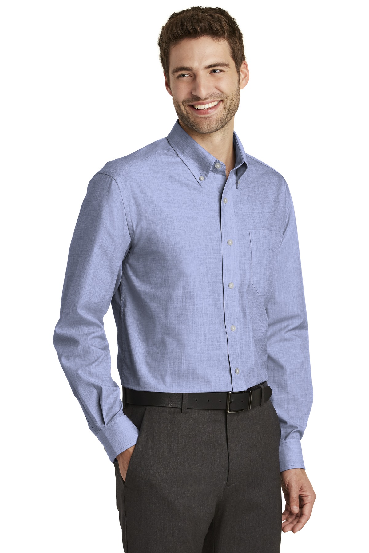 Tall Crosshatch Easy Care Shirt