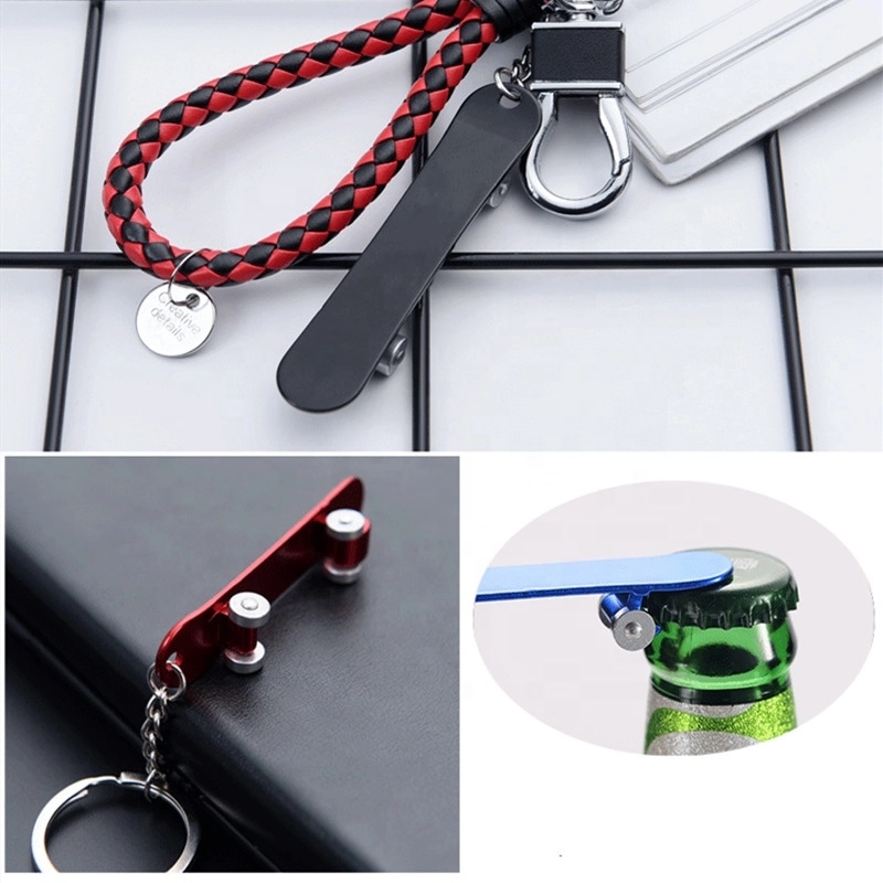 Finger Skateboard Keychain with Opener 4