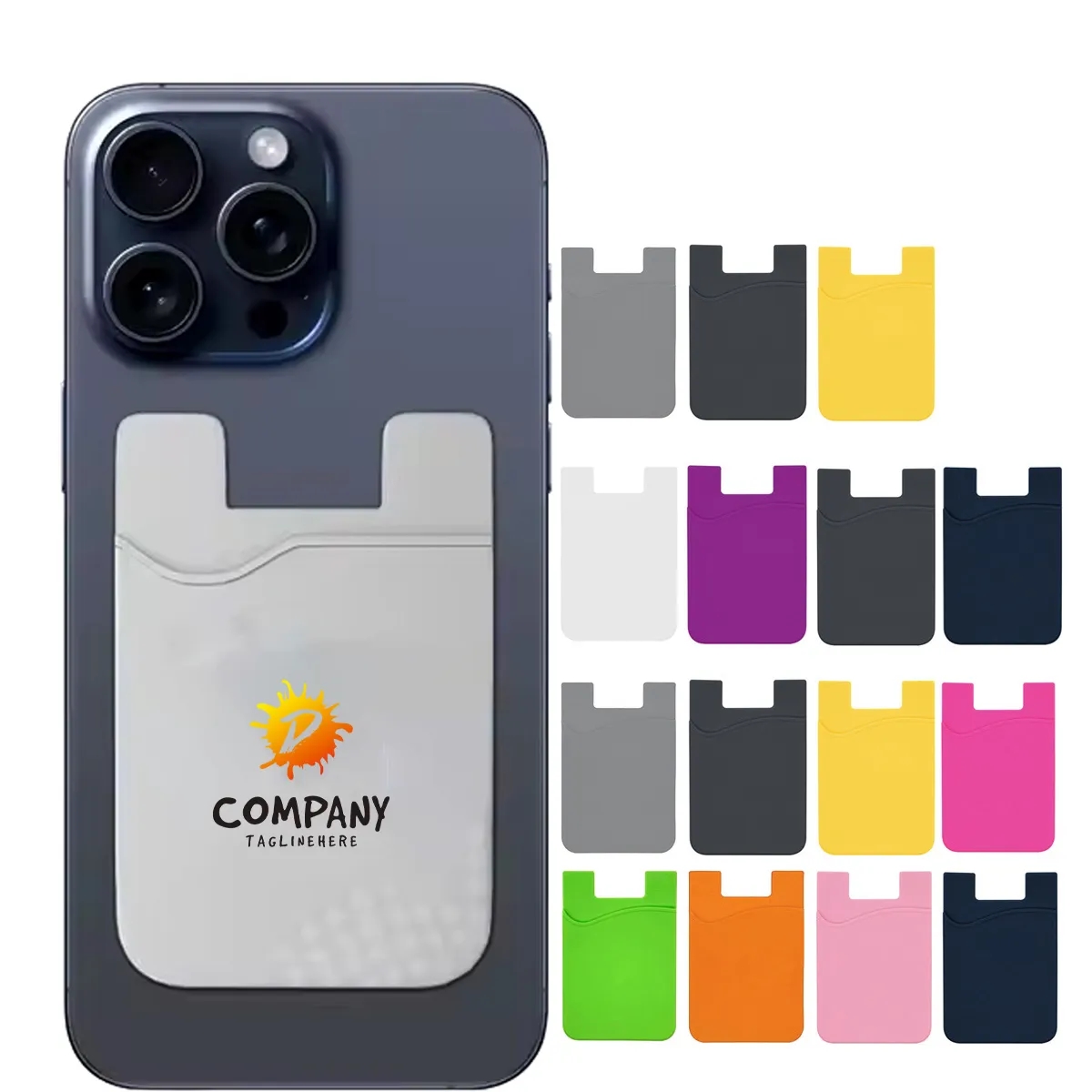 Silicone Card Holder Phone Pocket 4