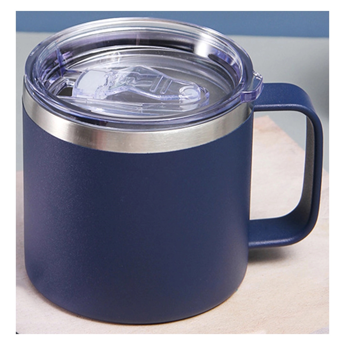 14Oz Coffee Mug With Handle Insulated Stainless Steel 3