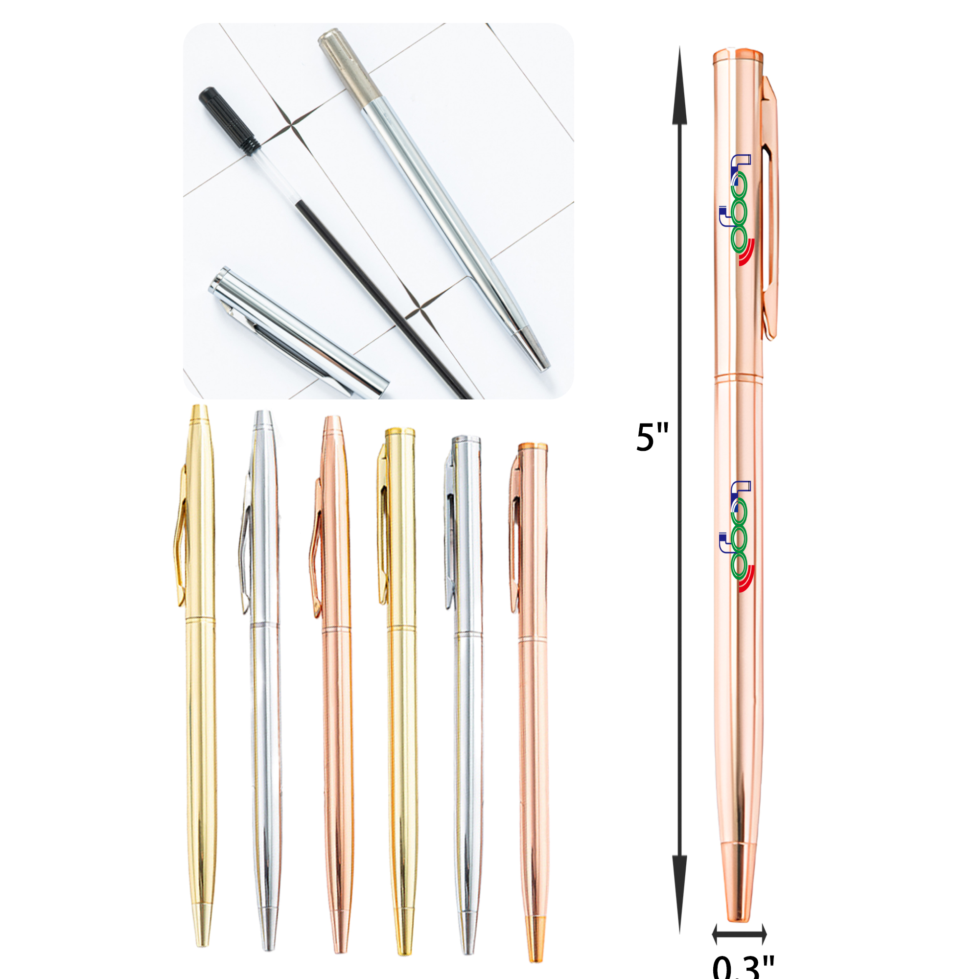Durable Clip Metal Ballpoint Pen 3