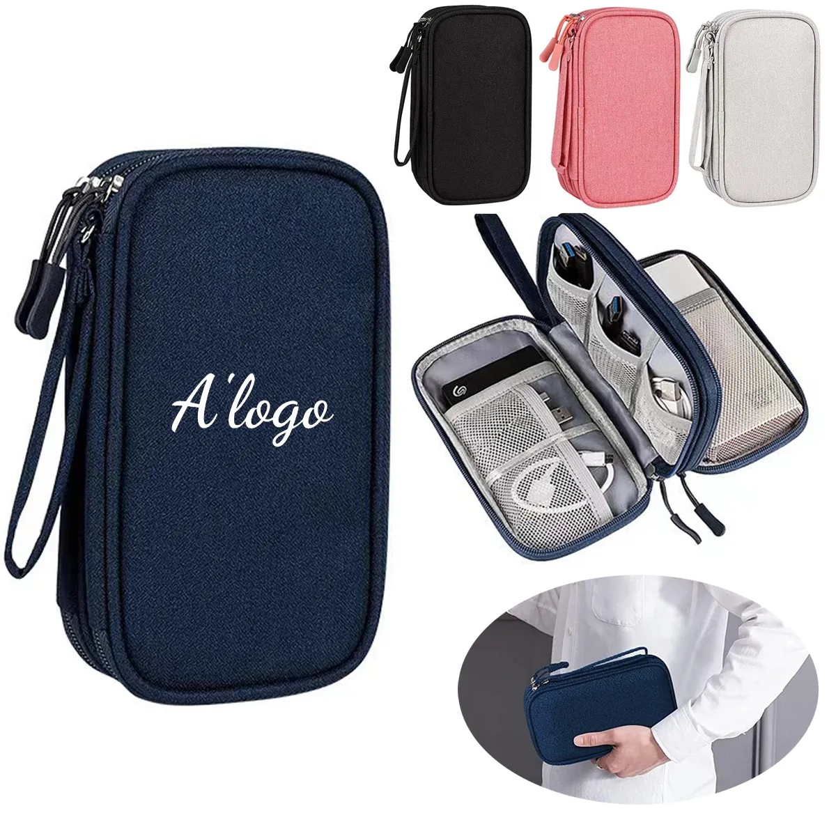 Portable Waterproof Travel Cable Organizer Pouch 4
