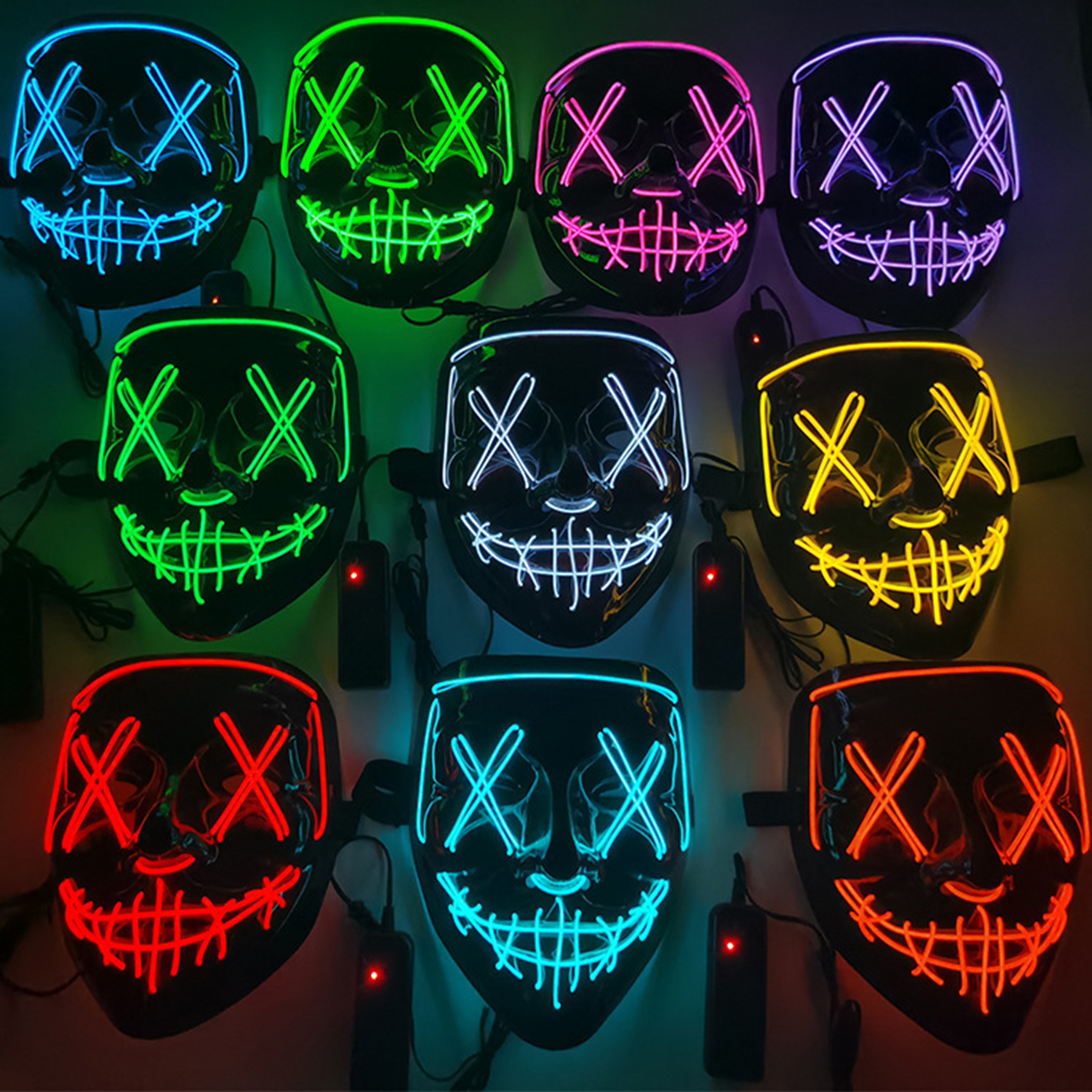 Scary LED Halloween Mask 4