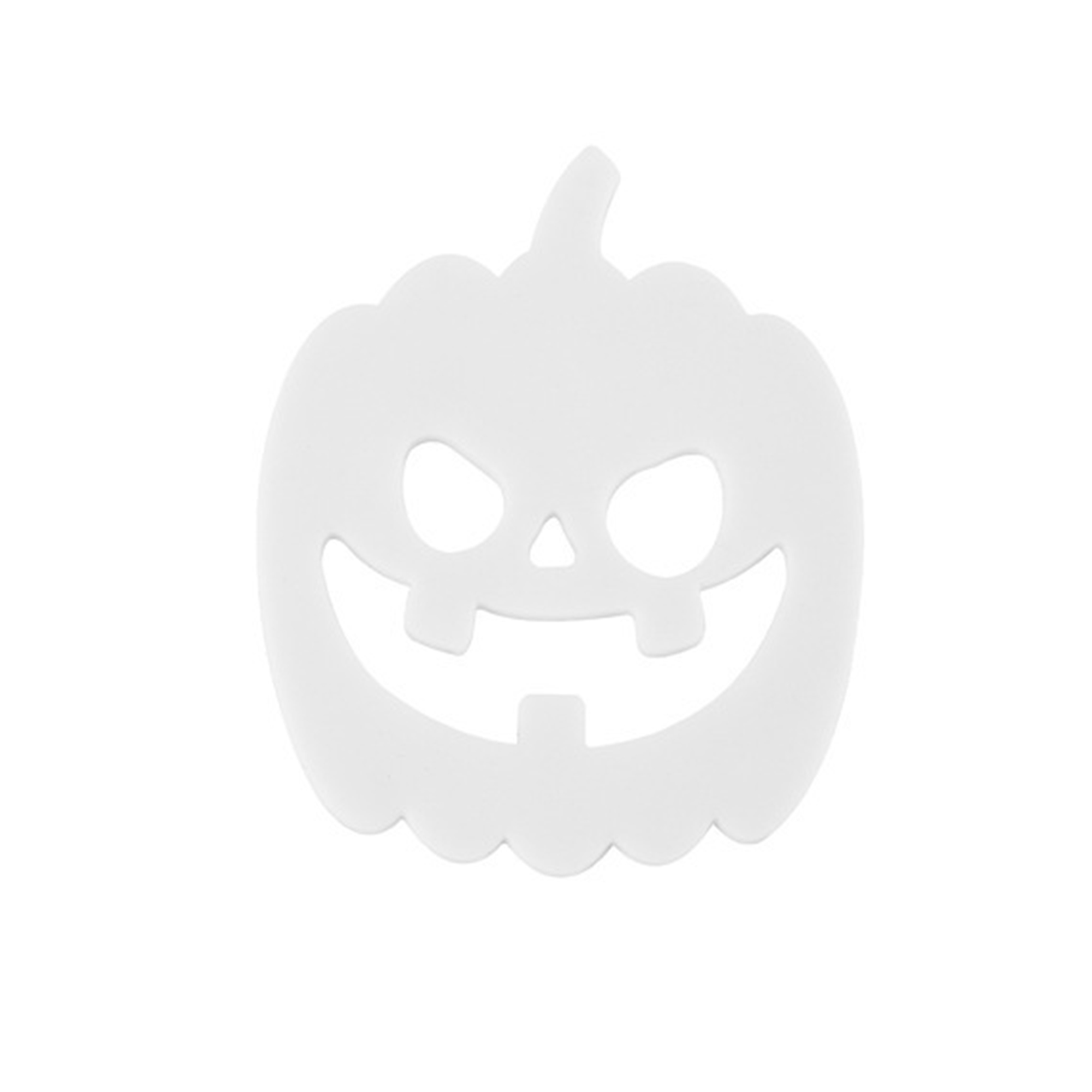 PVC Glow Effect Pumpkin Coaster 4.09" Length X 3.94" Width X 0.16" Height 1