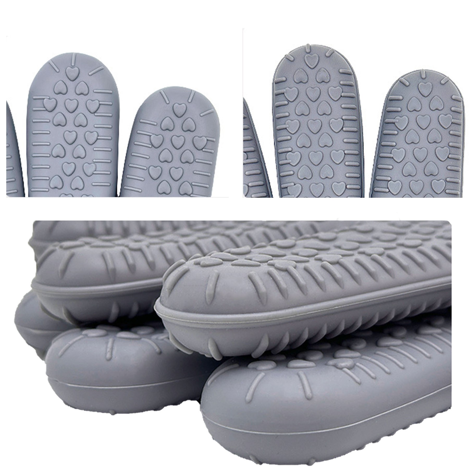 Ribbed Soft Silicone Oven Mitt 4