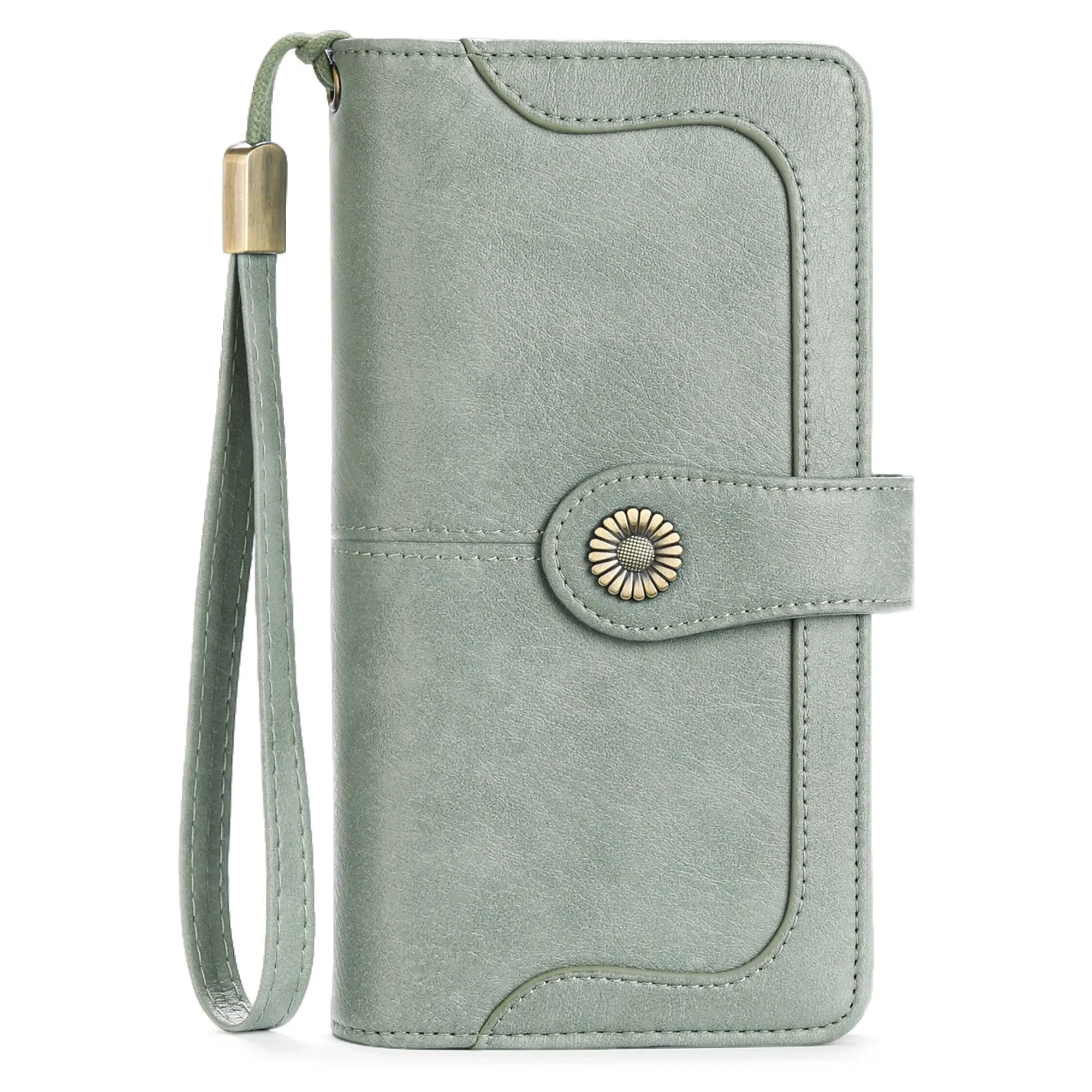 Long Style Zipper PU Leather Wallet 6