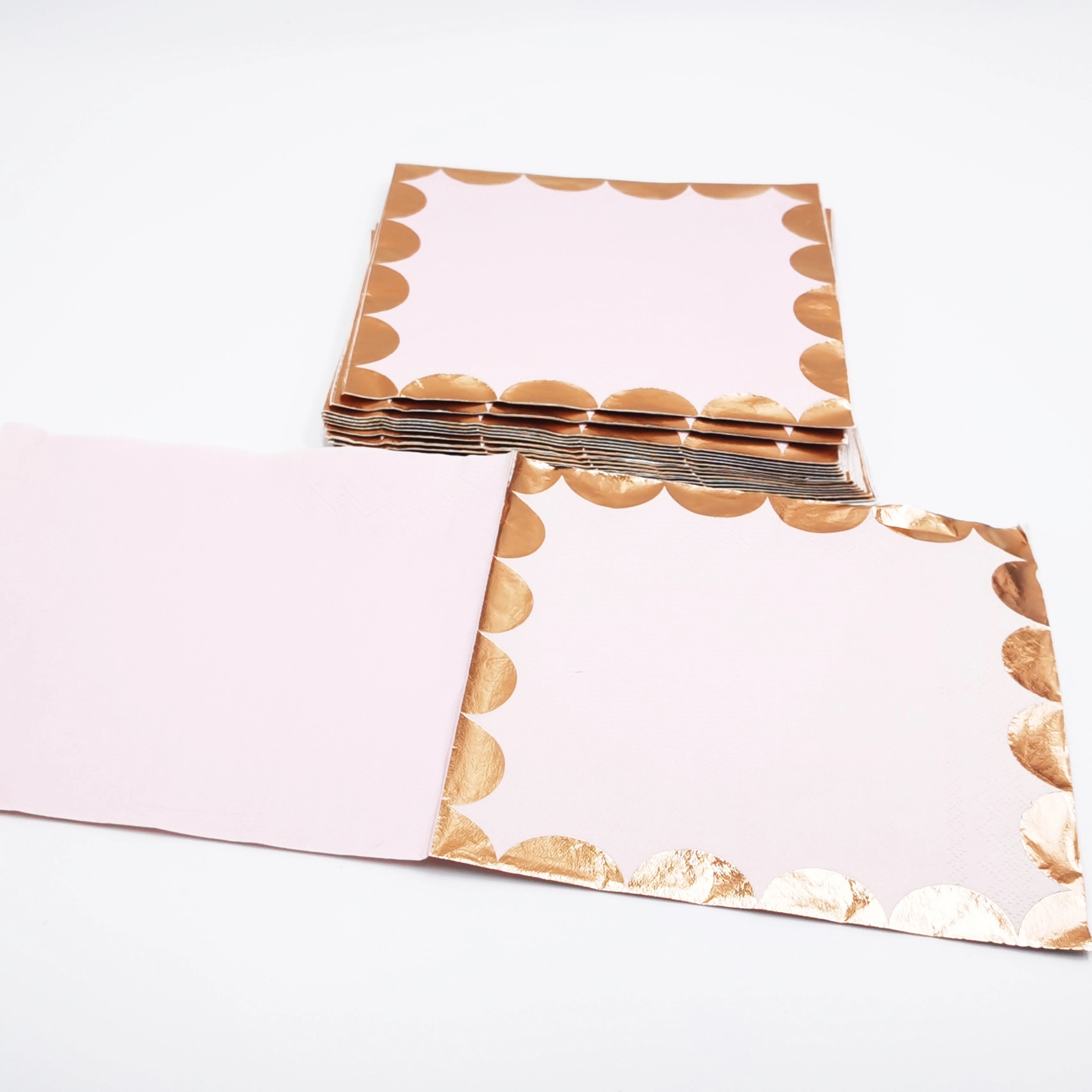 Custom Gold Foil Cocktail Paper Napkins 6