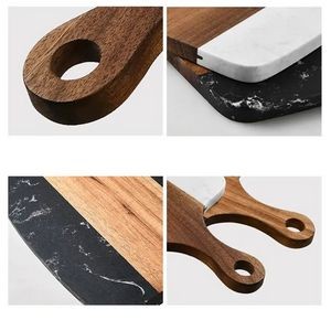 Wooden Marble Cheese Cutting Board Kitchen 2