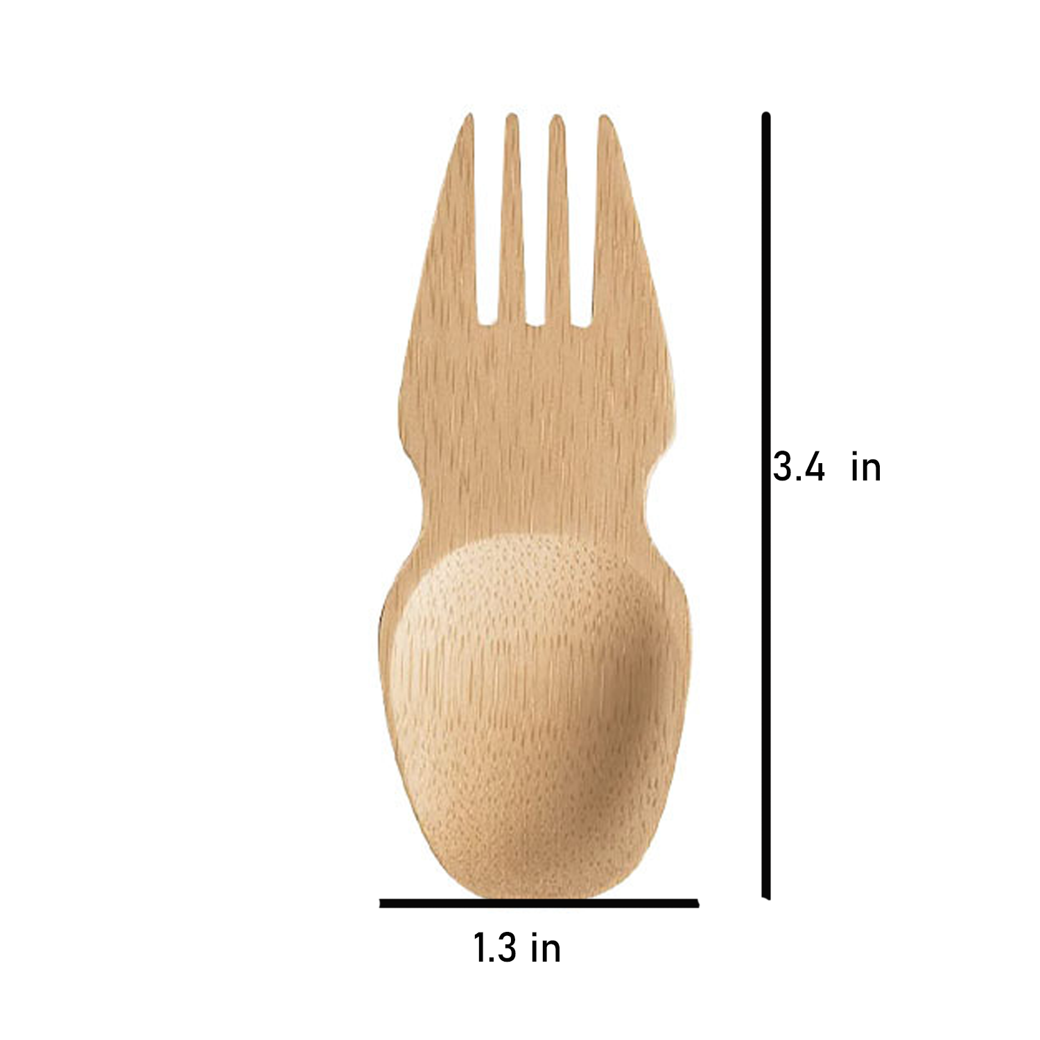 Mini Bamboo Fork and Spoon Combo 2