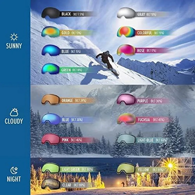 UV Protection Glasses Ski/Snowboard Goggles 2