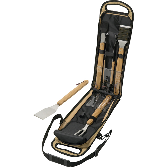 5 Piece Bamboo BBQ Set 11