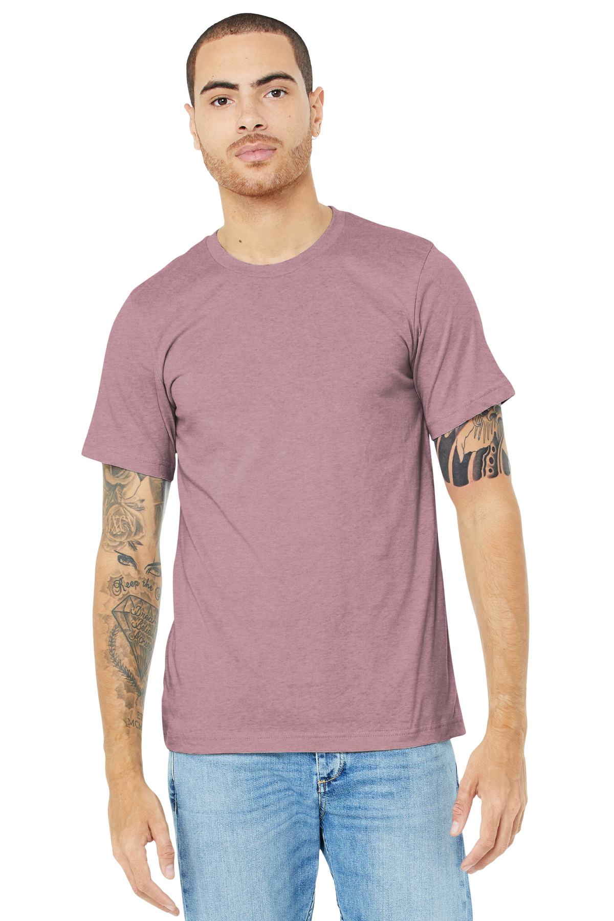 BELLA+CANVAS Unisex Heather CVC Short Sleeve Tee. BC3001CVC 208