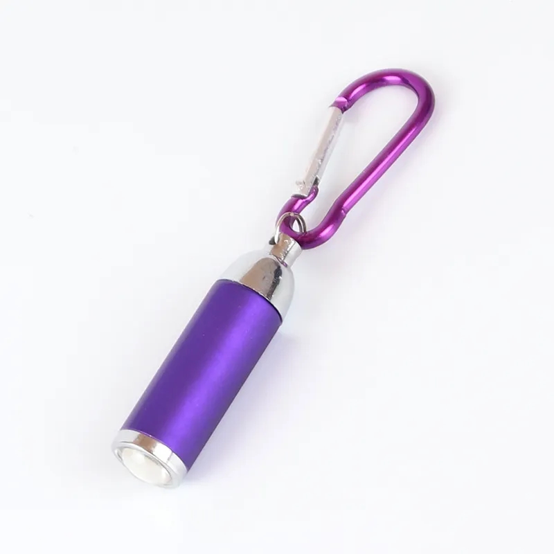 Mini LED Keychain Flashlight With Carabiner 1
