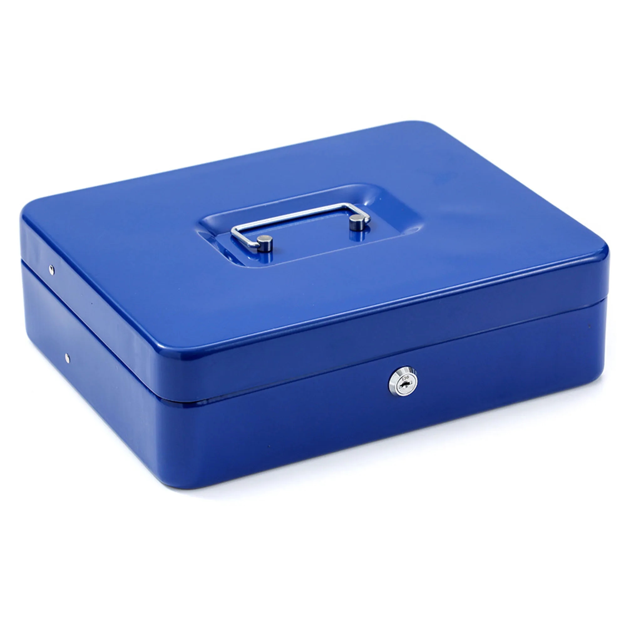 Portable Keyed Metal Cash Box With Custom Print 3