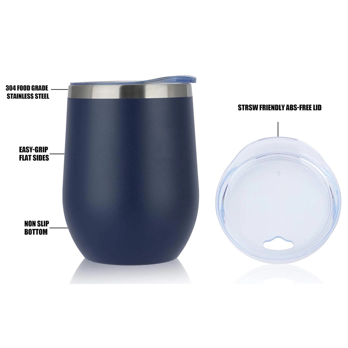 12Oz Double Wall Vacuum Wine Tumbler 7