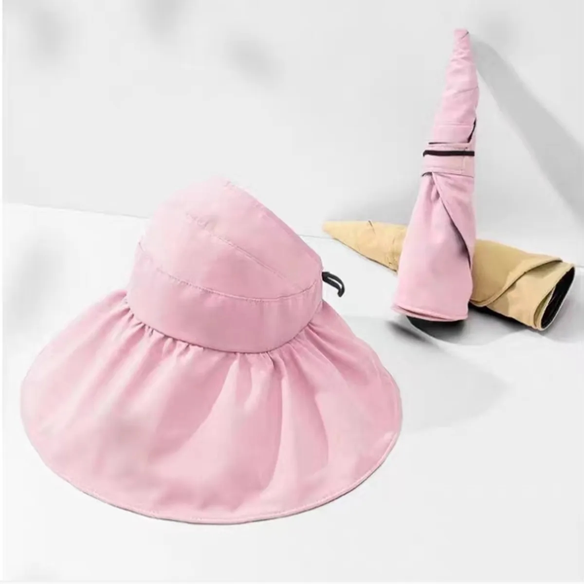UV Protection Vinyl Coating Women Hat 3