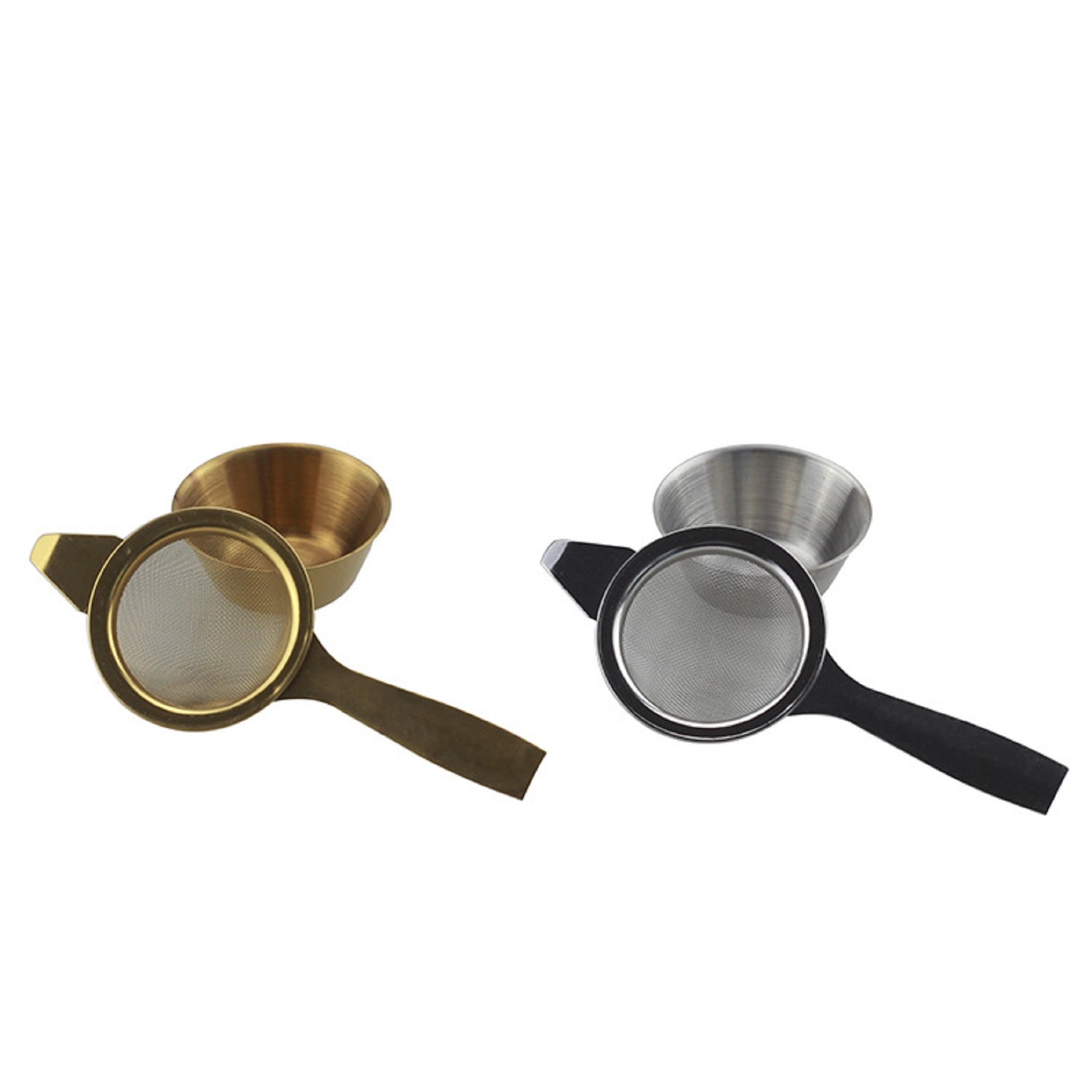 Stainless Steel Tea Strainer with Drip Cup 4