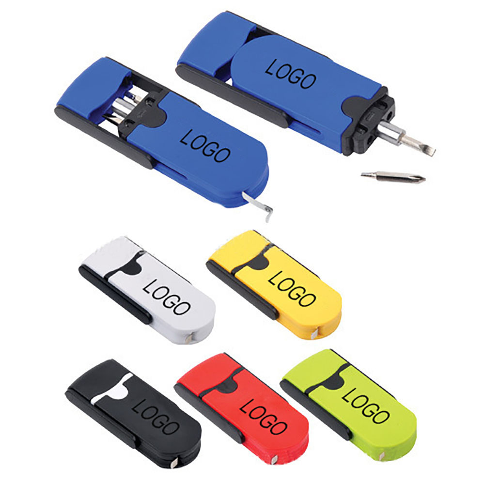 3-in-1 Mini Screwdriver Tool Set with Tape Measure in Case 2