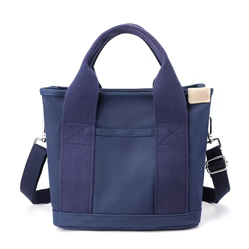 Versatile Canvas Tote Bag With Shoulder Strap For Teenager & College 11