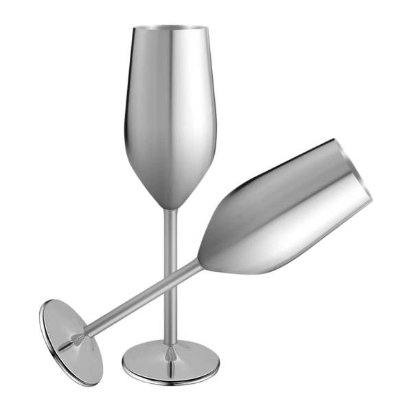 Stainless Steel Stemmed Champagne Flute 3