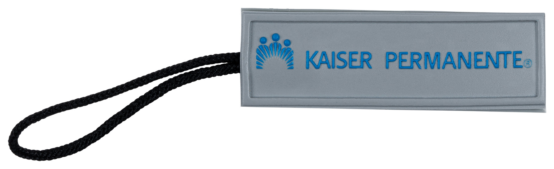 2D Custom Zipper Pull with cord 12