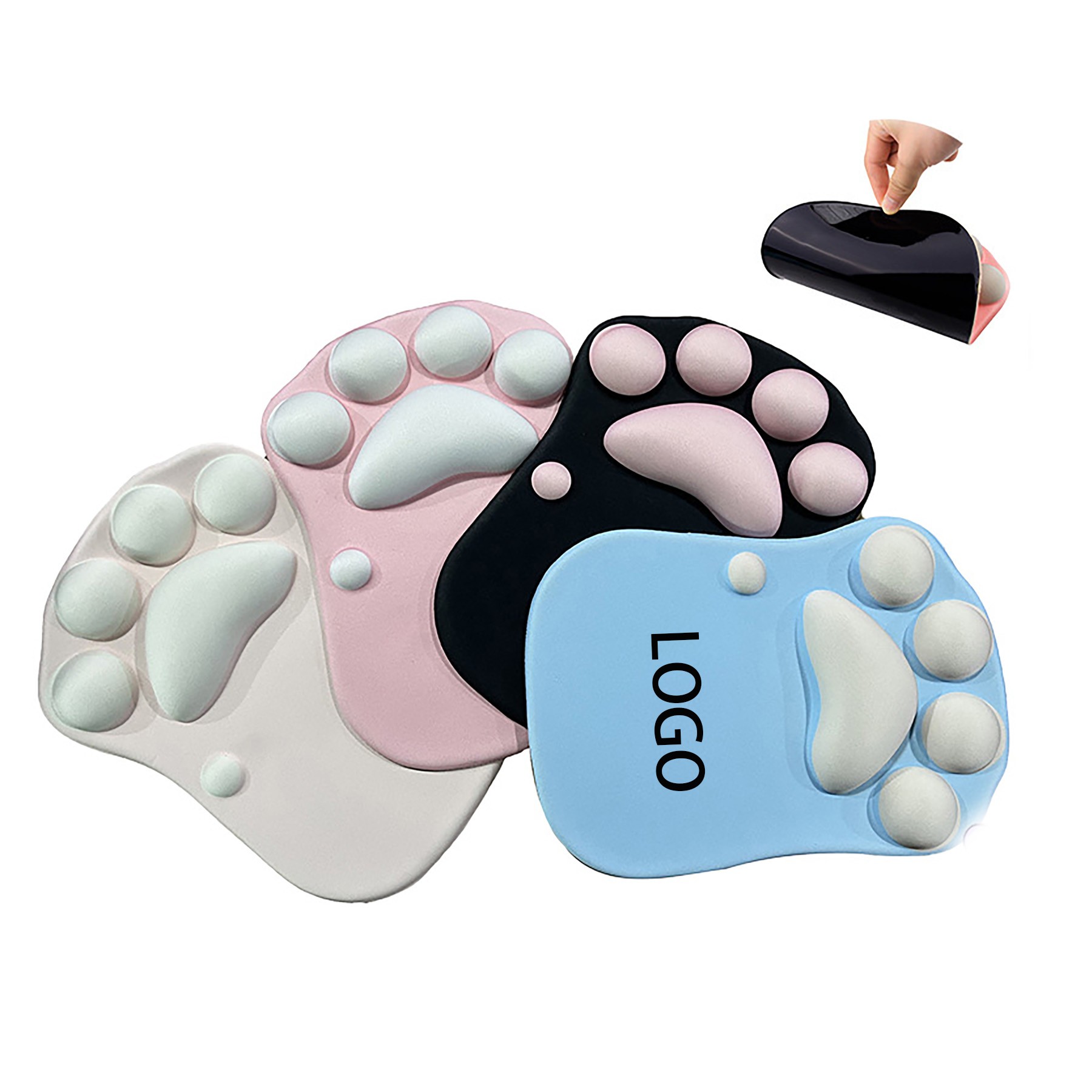 Cat Paw Mouse Pad With Wrist Support