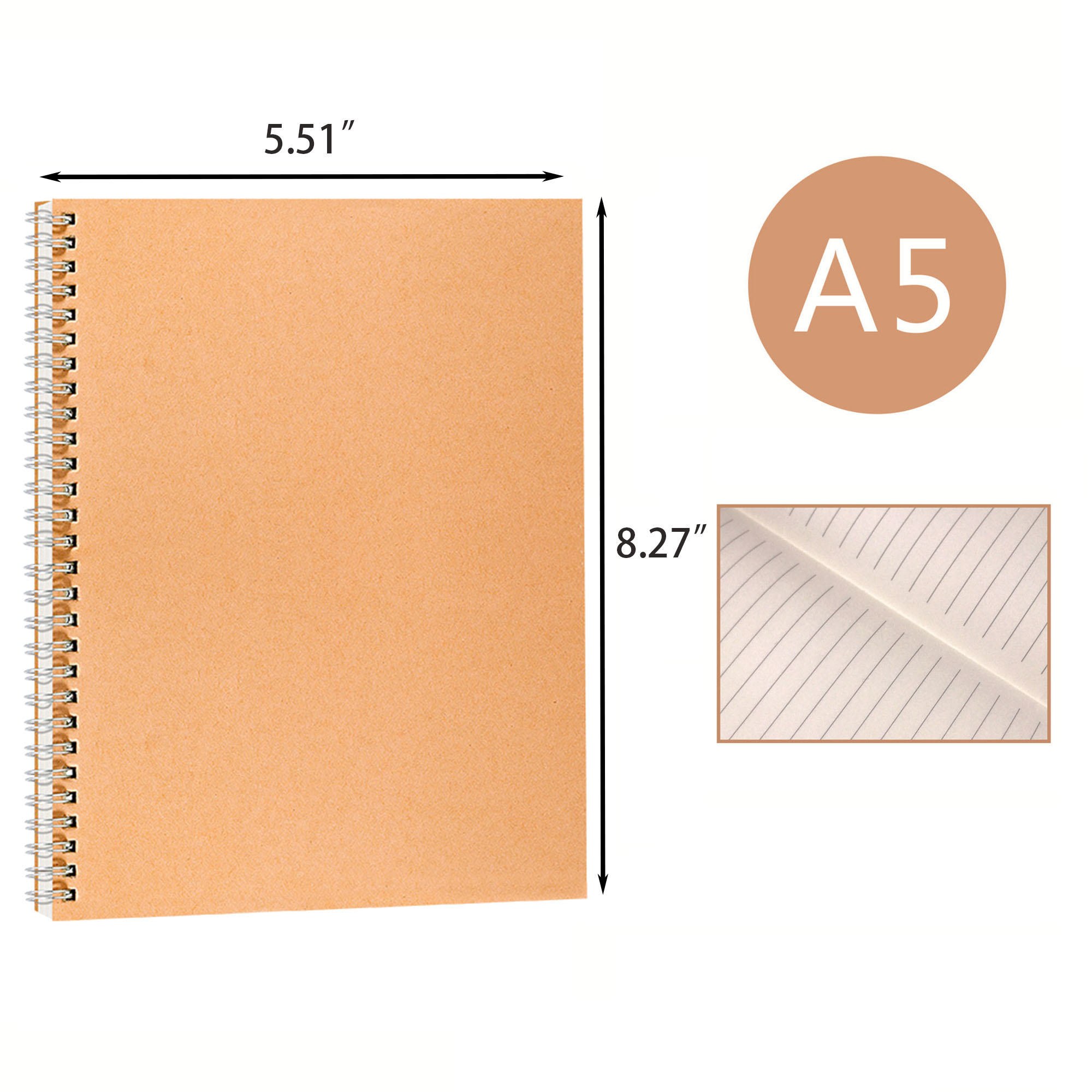 A5 Coil Kraft Paper Notebook 3