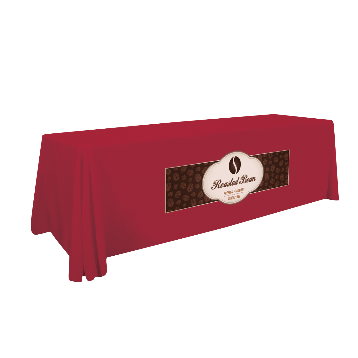 8' Stain-Resistant 4-Sided Table Throw (Full-Color Imprint, One Location) 6