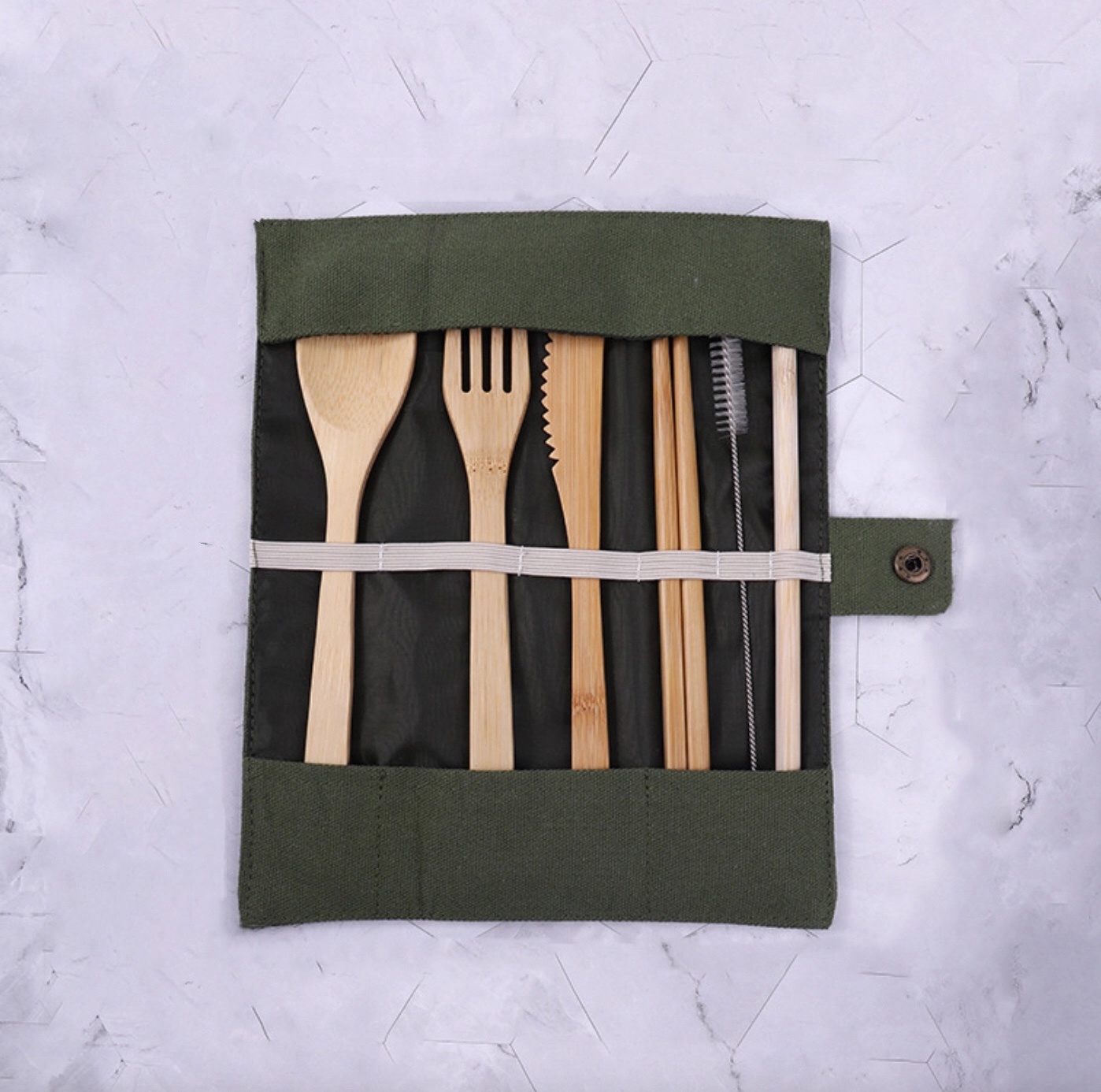 Bamboo Utensil Set Dinnerware 4