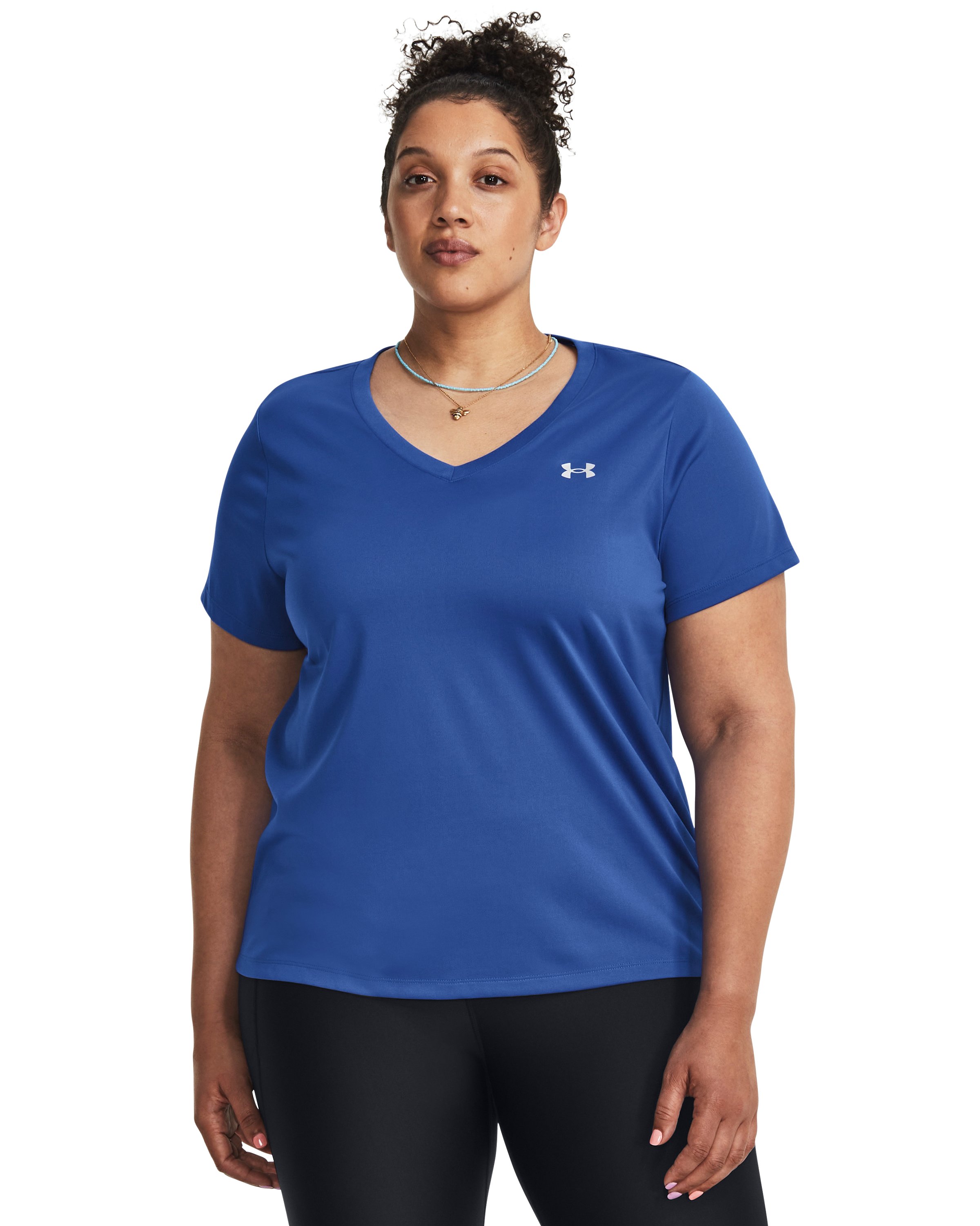 Women's UA Tech Short Sleeve V-Neck 6