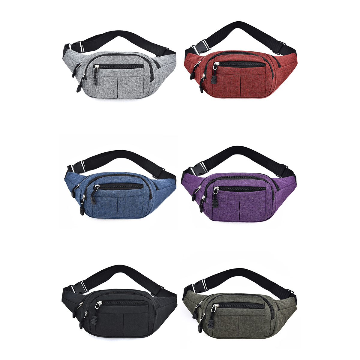 Durable Sport Waist Bag with Multiple Pockets 5