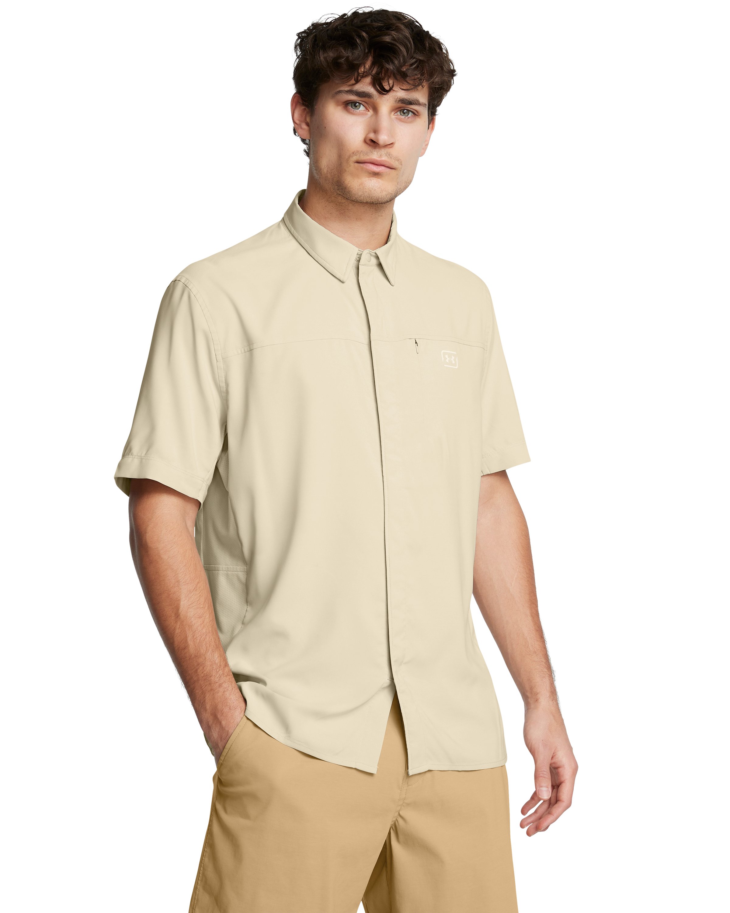 UA Fish Pro Hybrid Woven Men's Short Sleeve 10