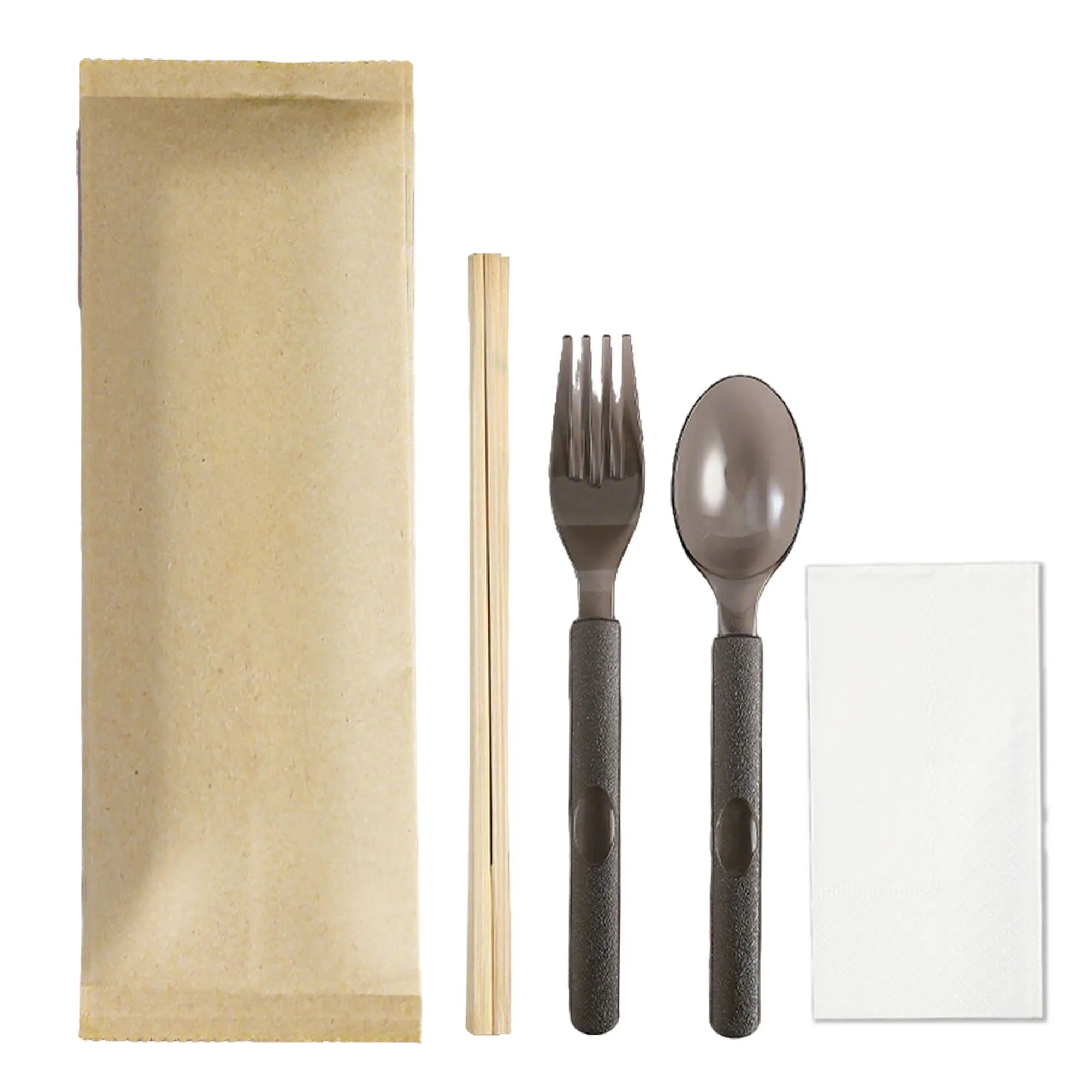 Knife Fork Spoon Chopsticks Disposable Tableware Set 4