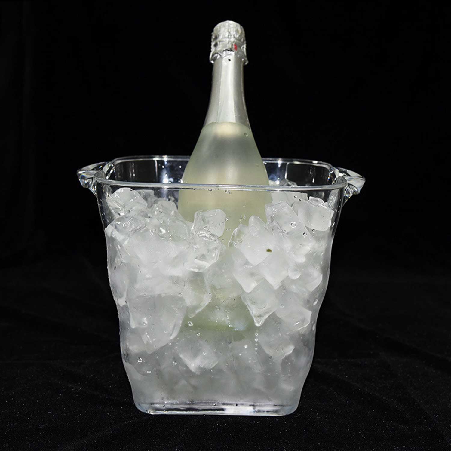 Double-Handle Wine/Champagne Cooler PS Plastic Ice Bucket 5