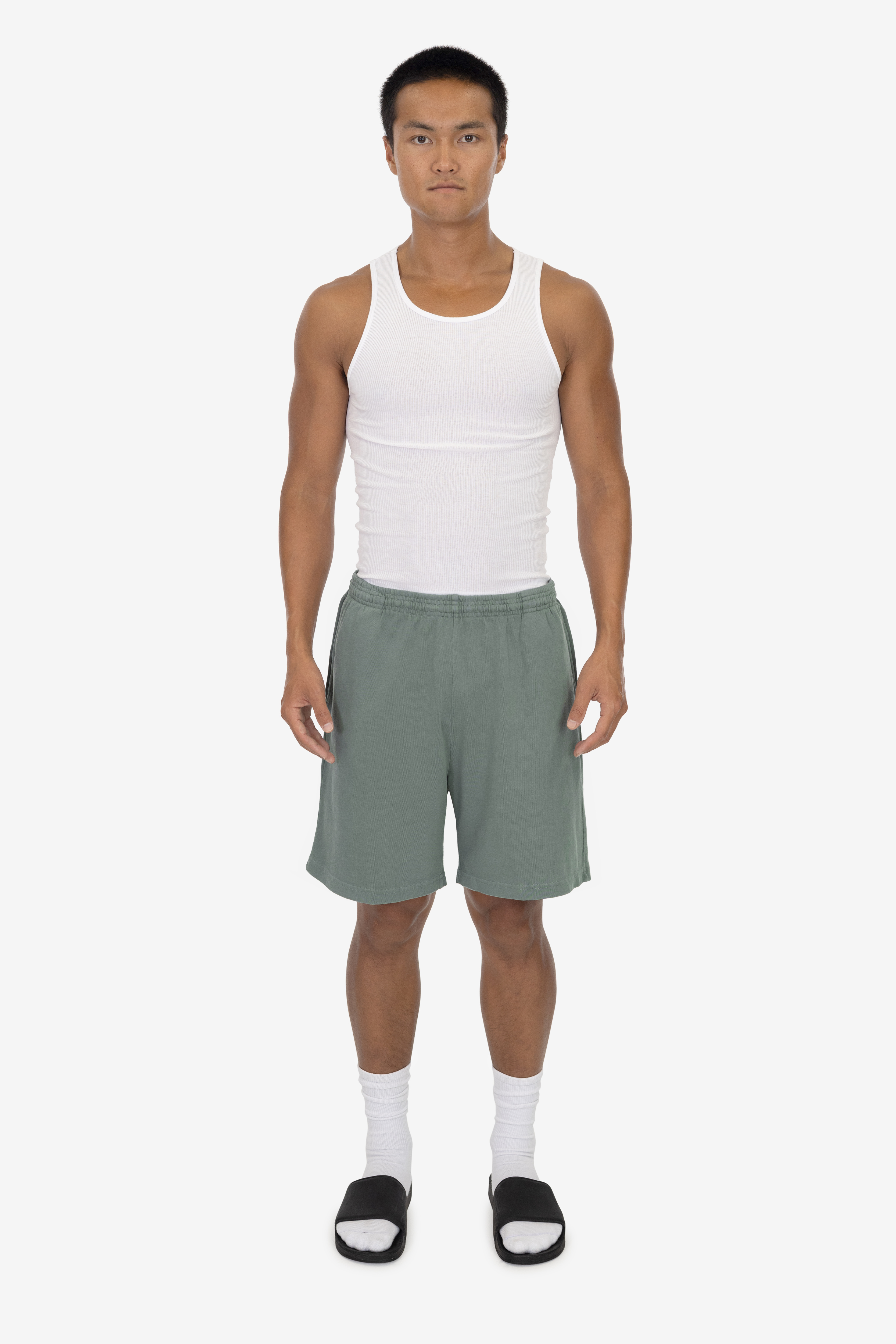 8.5 OZ MID-LENGTH HEAVY JERSEY SHORTS 13