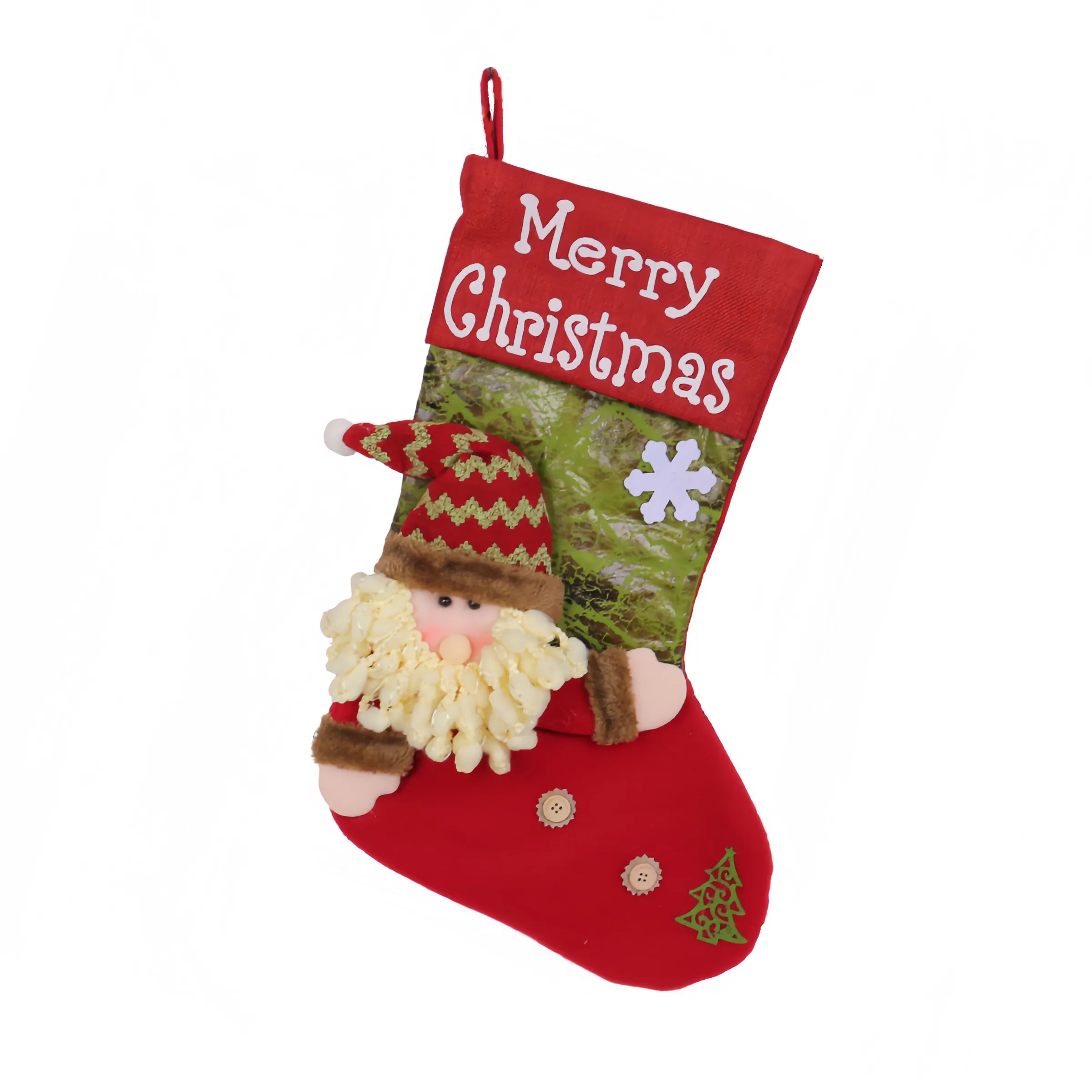 Polyester Big Head Doll Thickened Christmas Socks 6