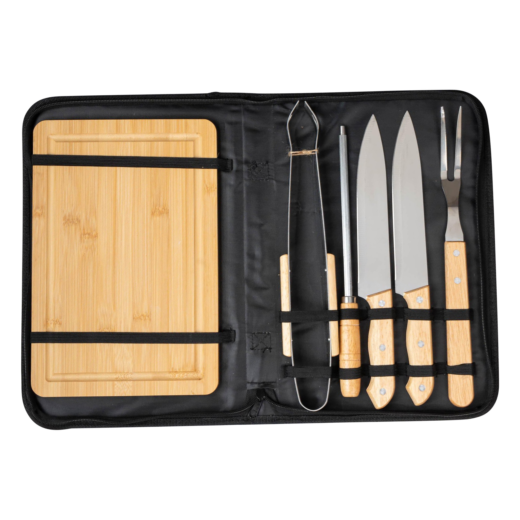 6PCS Stainless Steel Barbecue Tool Set With Packing Bag 1