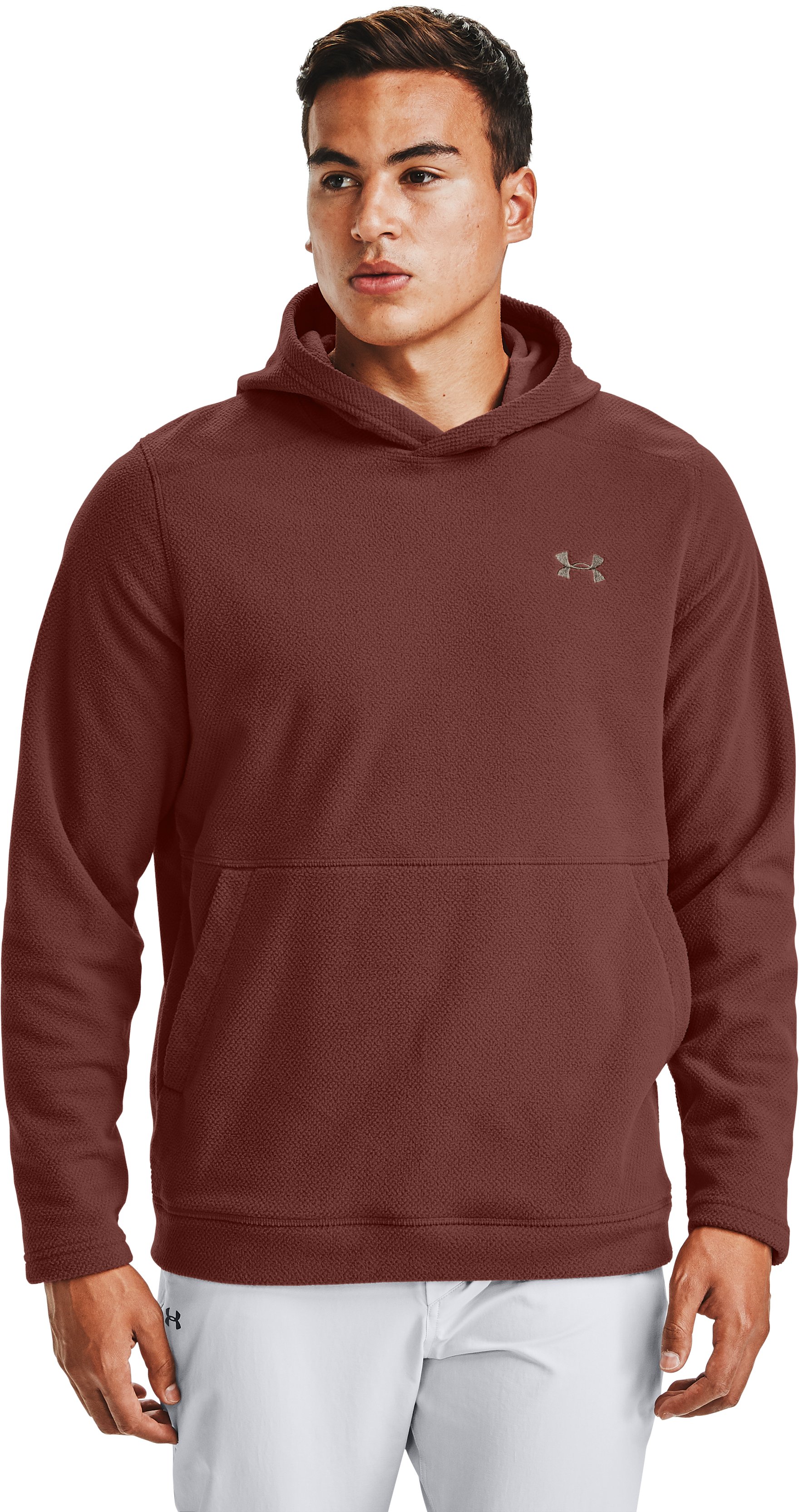 Men's UA OffGrid Fleece Hoodie, custom hoodie or sweatshirt with logo imprint 4