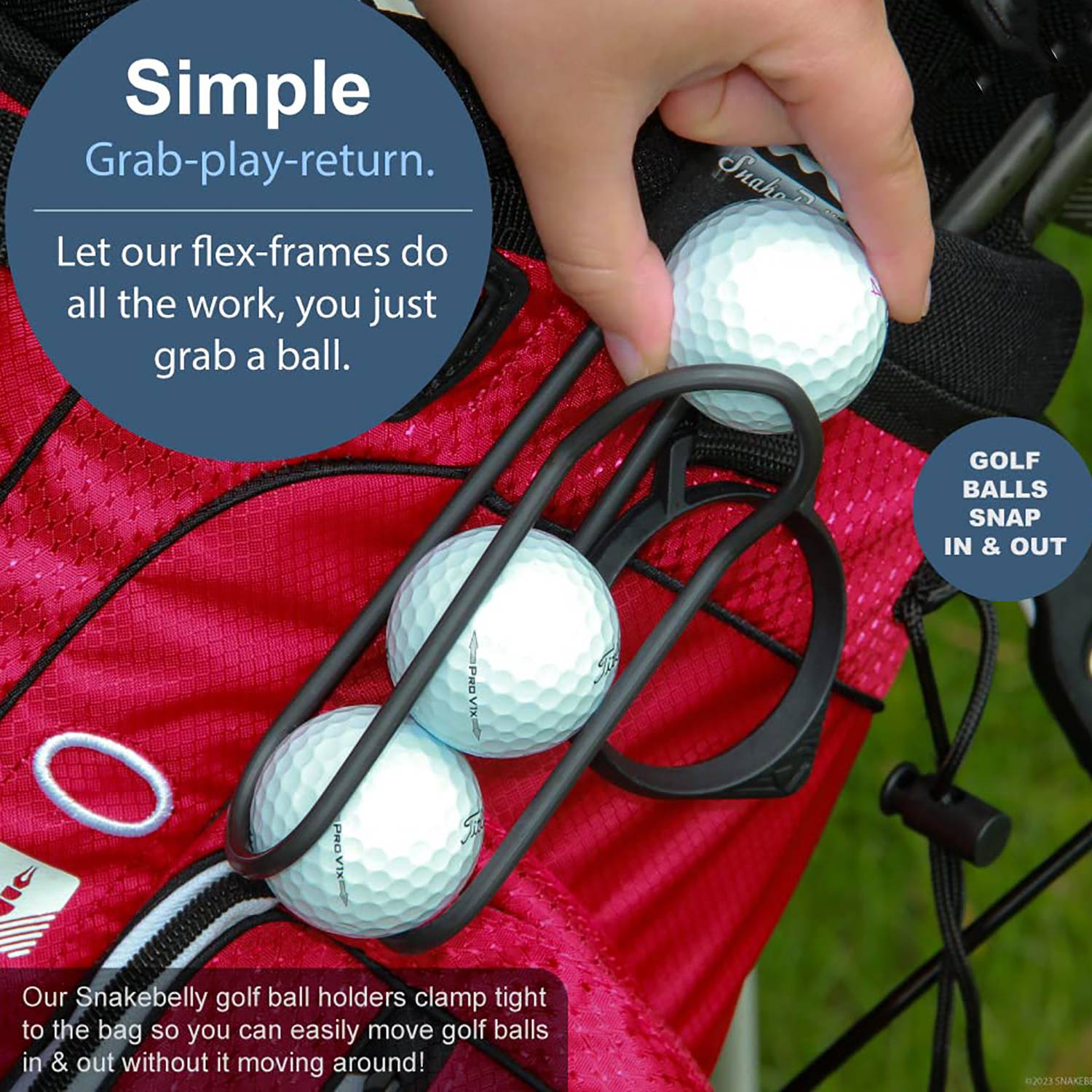 Quick-Access Portable Golf Ball Holder For Outdoor Training 5
