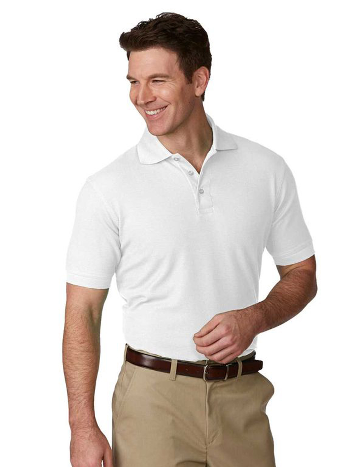 A+ Uniforms - Unisex Pique Knit Short Sleeve Shirt 2
