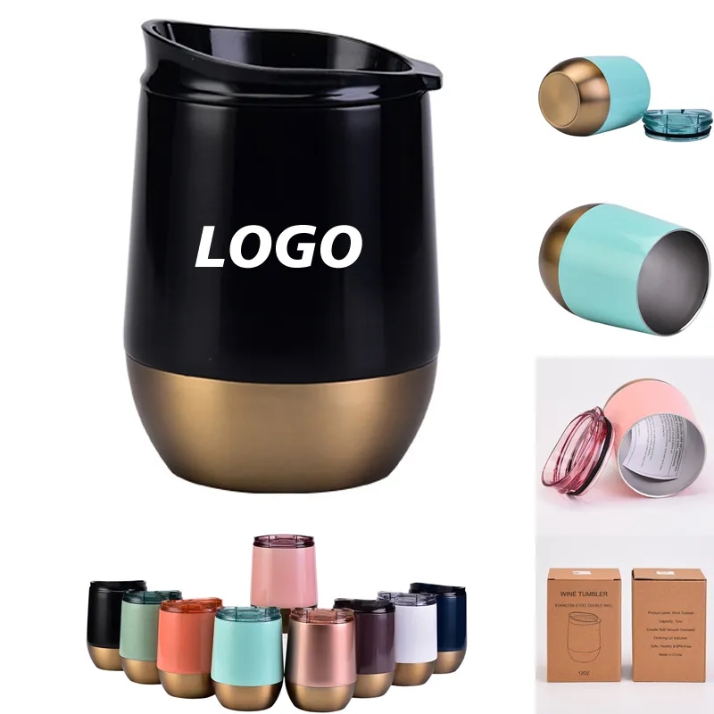 12 oz Stainless Steel Insulated Wine Tumbler 2