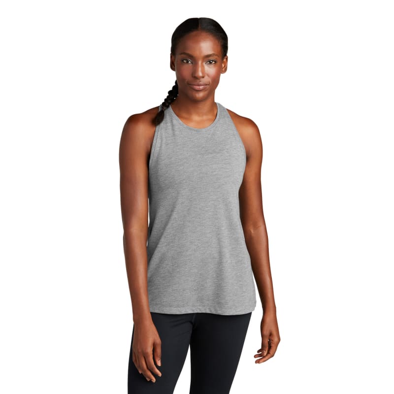 Sport-Tek Women's PosiCharge Tri-Blend Wicking Tank. 2