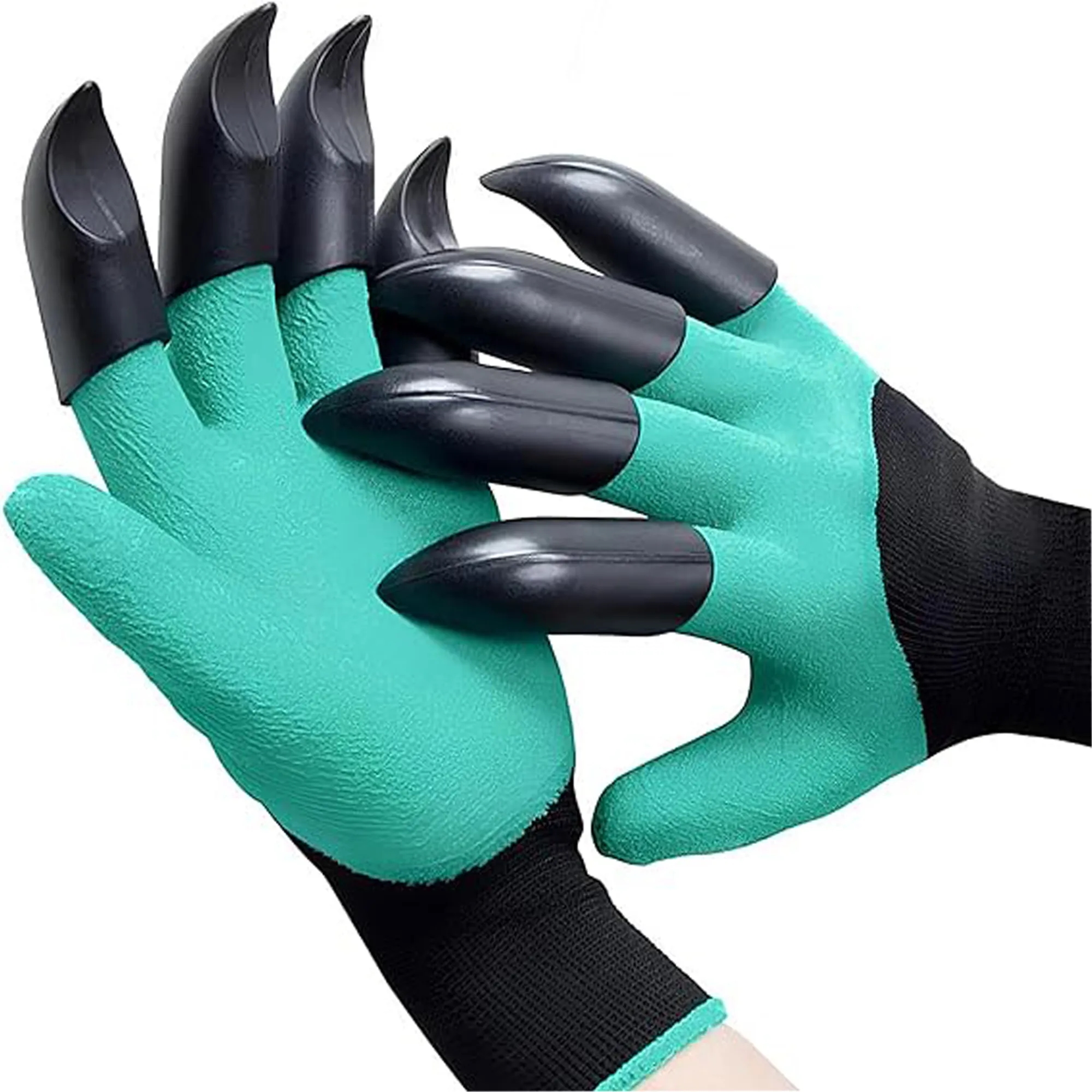 Garden Digging Gloves With 8 Fingertips Claws 2