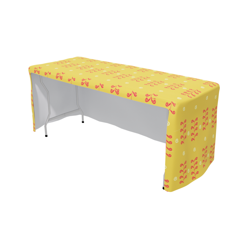 4 ft Open Back Fitted Table Cover 2