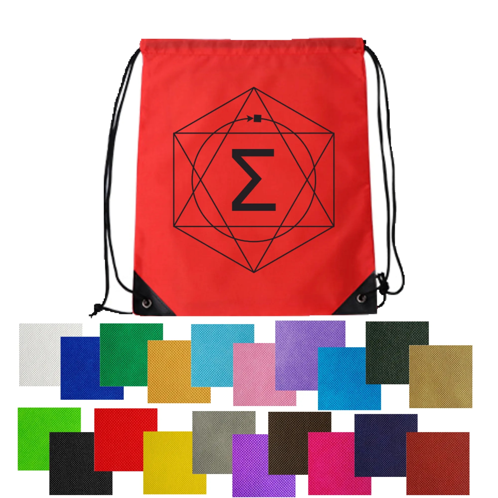 Polyester Outdoor Waterproof Drawstring Backpack 3
