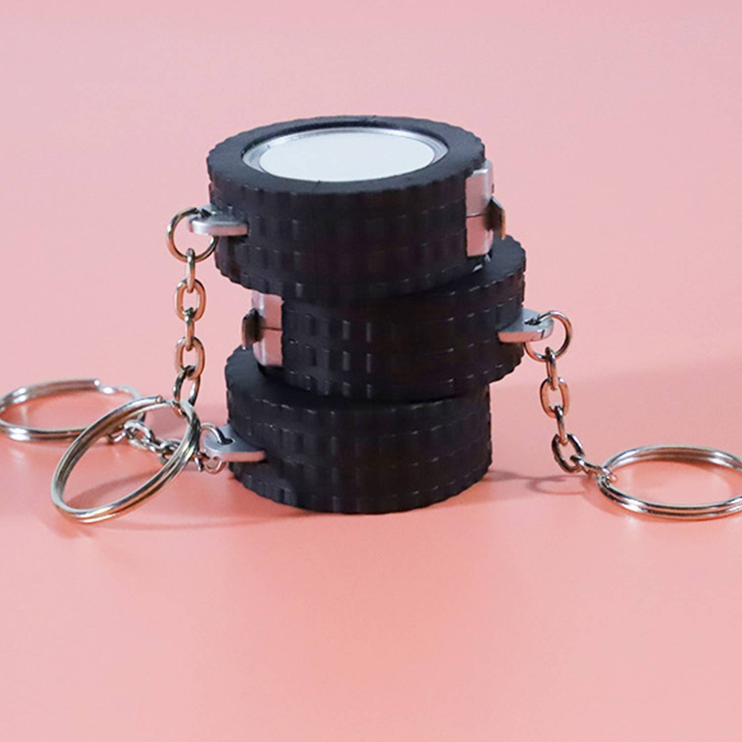 Mini Tire Tape Measure Keychain 2